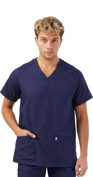 BASIC Erkek Koton Turkuaz Üniforma - Resim 3