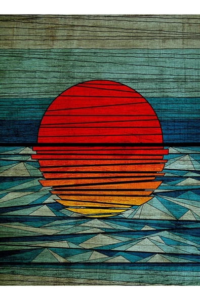 Günbatımı Canvas Tablo (50x70) - 3