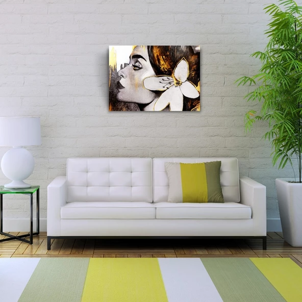 İspanyol Kadın Portresi Kanvas Tablo 50 x 70 - Resim 2