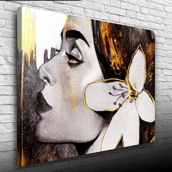 İspanyol Kadın Portresi Kanvas Tablo 50 x 70 - Resim 3