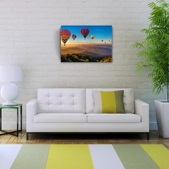 Sıcak Hava Balonları Kanvas Tablo 50 x 70 - Resim 2