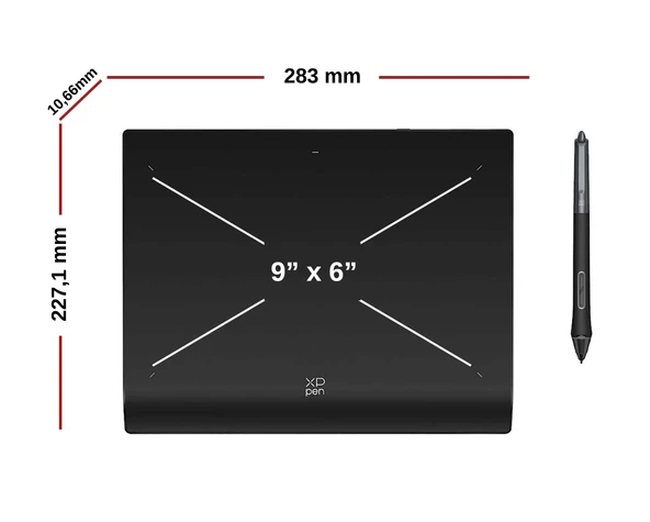 XP-Pen Deco Pro MW 2nd Generation Bluetooth Kablosuz Grafik Tablet Medium - 4