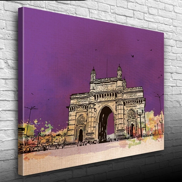 Tarihi Gateway of India Anıtı Kanvas Tablo 50 x 70