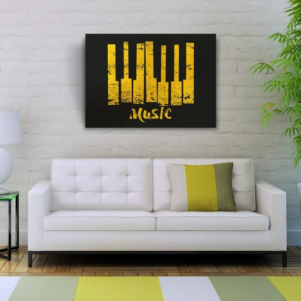 Music Piyano Tuşları Poster Kanvas Tablo 50 x 70 - 3