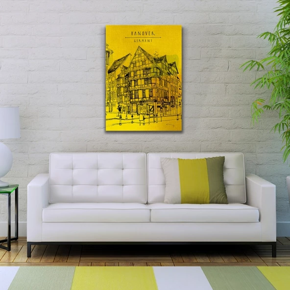 Germany Klasik Alman Mimarisi Kanvas Tablo 50 x 70 - Resim 2