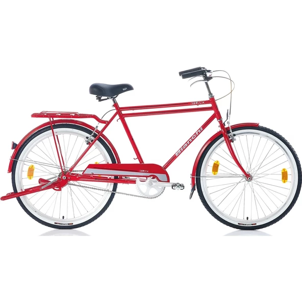 Bianchi Milano V Fren 26 Jant Şehir Bisikleti Kırmızı Gri Siyah - 2