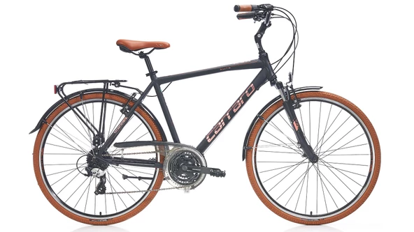 Carraro Elite 804 V Fren 24 Vites 28 Jant Şehir Bisikleti Siyah Kahve 48 Kadro