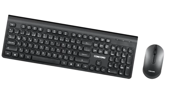 Concord C69 Kablosuz Multimedya Türkçe Q Klavye Mouse Seti