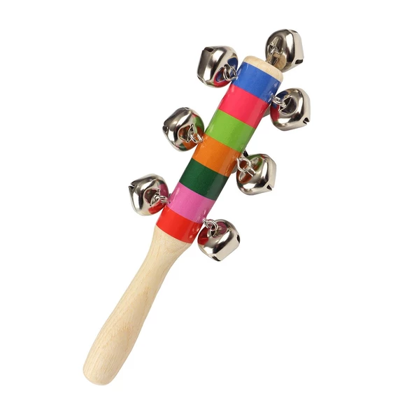 Jwin JSZ-101 Metal Zilli Ahşap Marakas Orff - Ritim Aleti - 4