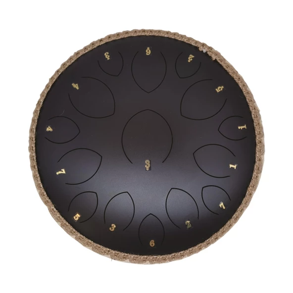 Jwin JTN-1415 14 Inç 15 Ses Ton Çelik Handpan Tongue Drum Davulu - Siyah - 2