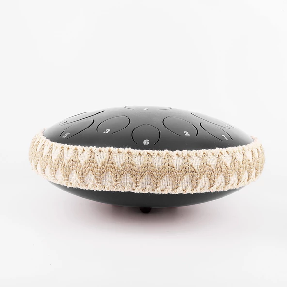 Jwin JTN-1415 14 Inç 15 Ses Ton Çelik Handpan Tongue Drum Davulu - Siyah - 3
