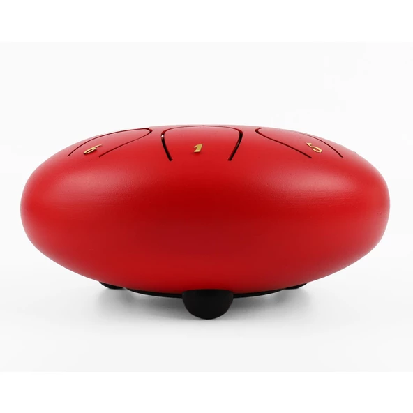 Jwin JTN-68 6 Inç 8 Ses Ton Çelik Handpan Tongue Drum Davulu - Kırmızı - 3