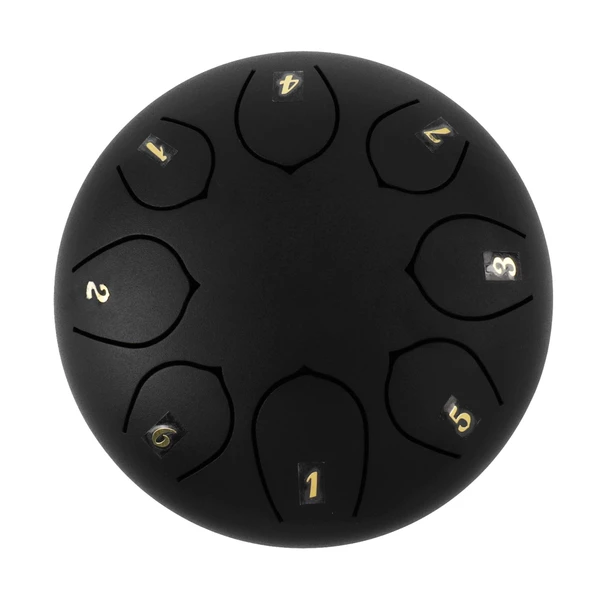 Jwin JTN-68 6 Inç 8 Ses Ton Çelik Handpan Tongue Drum Davulu - Siyah - 2
