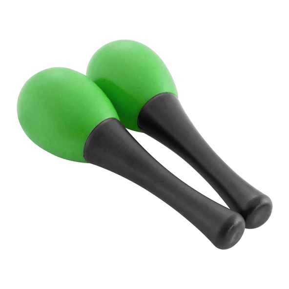 Jwin PM-202 Saplı Marakaş Orff - Ritim Aleti Seti - Yeşil - 2