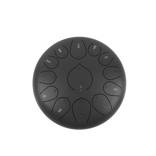 Jwin JTN-1213 12 Inç 13 Ses Ton Çelik Handpan Tongue Drum Davulu - Siyah - 2