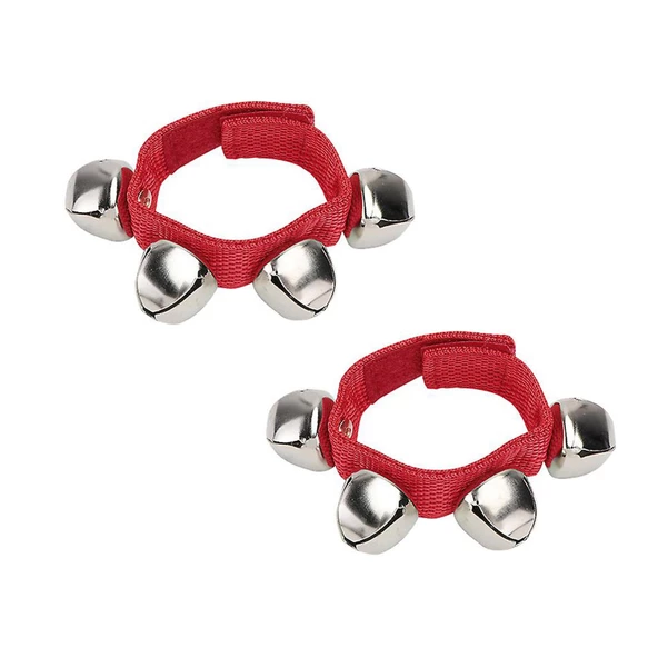 Jwin BZ-402 Bilek Zili Orff - Ritim Aleti Seti - Kırmızı