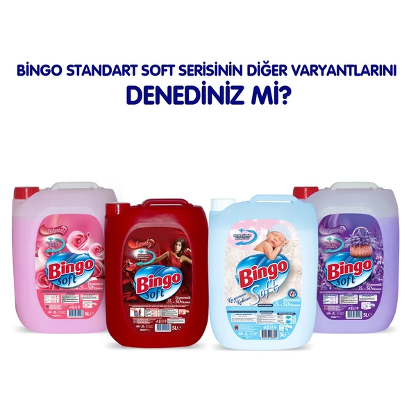 Bingo Soft Yumuşatıcı 20LT (4PK*5LT) Sensitive/Bebeğimin Kokusu/Hipoalerjenik (200 Yıkama) - 5
