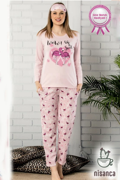 Yüzde Yüz Pamuk Bayan Penye Pijama Takımı - 2