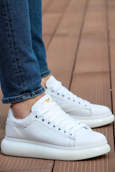 Fort Cheta Madrıd 150 Beyaz Memory Foam Taban Unisex Sneaker Ayakkabı - Resim 4