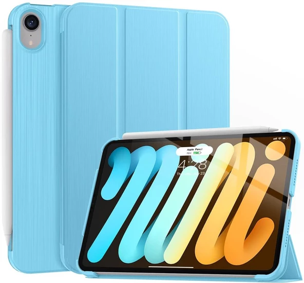 Apple iPad Air 5 10.9 2022 M1 Kılıf PU Deri Smart Standlı Case A2588 A2589 A2591 - 6