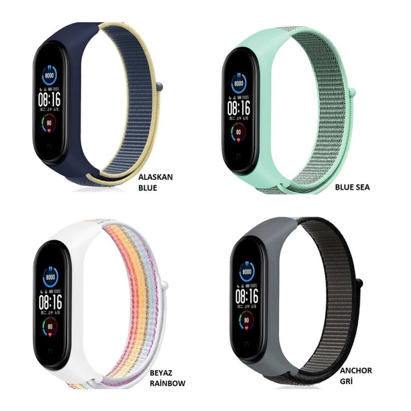 Xiaomi Mi Band 7 (Band 6 ve 5 Uyumlu) Kordon Hasır Kordon - 3