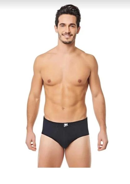 TUTKU 0109 ERKEK PENYE SLİP KÜLOT 12 ADET  2XL SİYAH