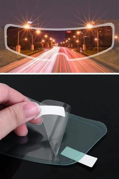 Periboia Buğu Önleyici Motosiklet Kaskı Vizörü Su Geçirmez Dayanıklı Çizik Koruma Lens Filmi - 9