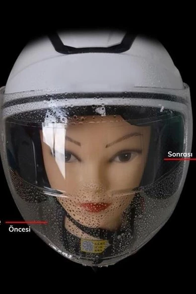 Periboia Buğu Önleyici Motosiklet Kaskı Vizörü Su Geçirmez Dayanıklı Çizik Koruma Lens Filmi - 10