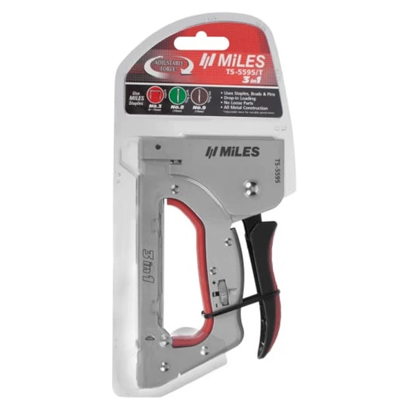 Miles Çakma Makinesi Zımba Makinesi No:3-8-9 3 Zımba Teli Bir Arada TS-5595 - 3