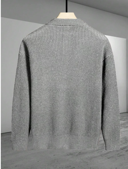 Düğme Detaylı Regular Fit Hırka - 11