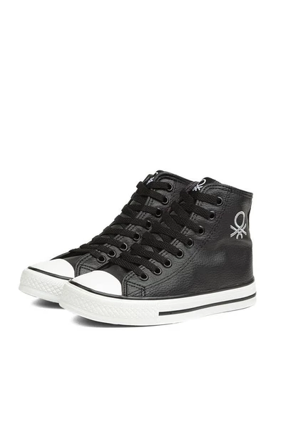 BENETTON BN-30727 BAĞCIKLI DERİ UNİSEX SNEAKERS SPOR BOT - 5