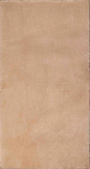 Dekoratif Puffy Peluş Yumuşak Yıkanabilir Kaymaz Taban Kesme Halı Yolluk Bej - 3