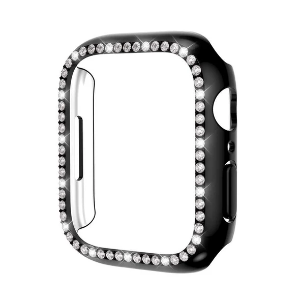 Vendas Apple Watch 42mm Fashion Taş Tasarımlı Watch Gard Sert PC Koruyucu