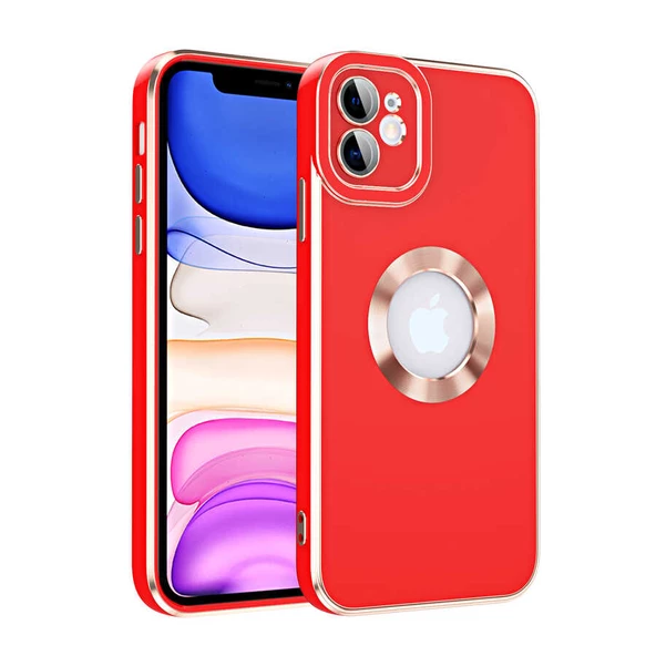 Vendas iPhone 11 Koga Serisi Kamera Korumalı Mat Fashion Parlak Şerit Tasarımlı Darbe Dirençli Kılıf