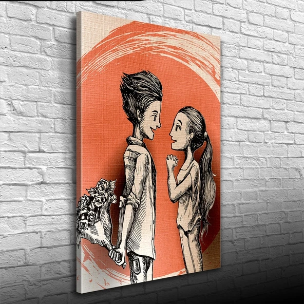 Sevgililer Kanvas Tablo 50 x 70 ürün görseli 1