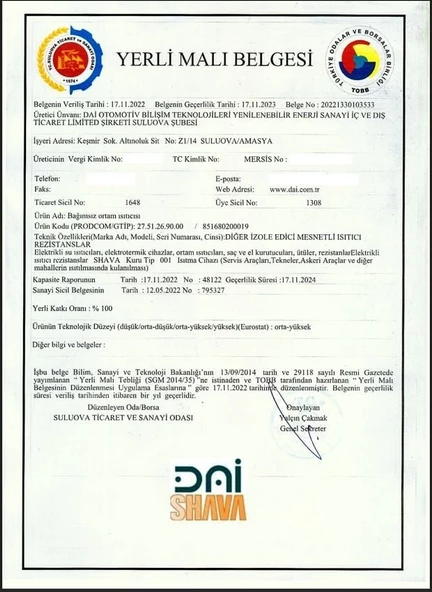 DAİ SHAVA S3 - 3KW - 5