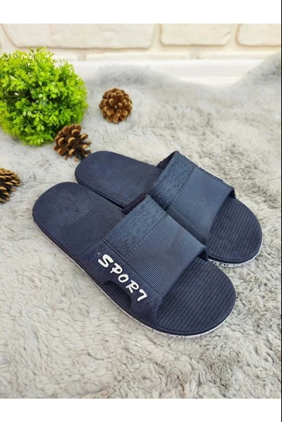 Gezer Erkek Kaymaz Taban Banyo Balkon Sport Lacivert - Resim 3