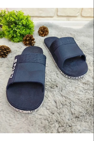 Gezer Erkek Kaymaz Taban Banyo Balkon Sport Lacivert - Resim 2