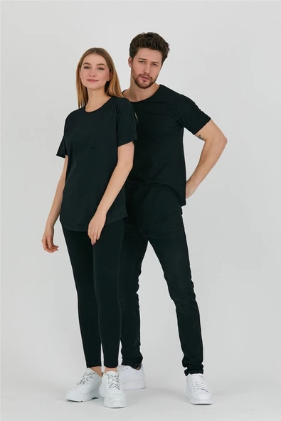 Unisex Pis Yaka Salaş T-shirt - 9