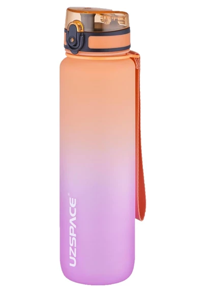 Uzspace 2'li Tritan Matara Seti 1000ml BÜYÜK BOY Çift Renk Softtouch FF Collection Tritan Su Matarası - 4