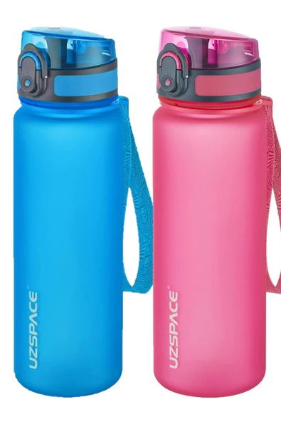 Uzspace 2'li Tritan Matara Seti 500 ml 14 Farklı Renk Seçeneği FiftyFifty - 2