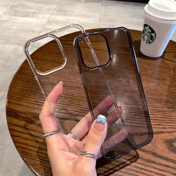 Apple iPhone 14 Plus Kılıf Anti-Fingerprint Kristal Şeffaf Sararmaz Kapak - 8