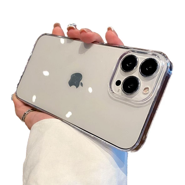 Apple iPhone 14 Plus Kılıf Anti-Fingerprint Kristal Şeffaf Sararmaz Kapak - 6