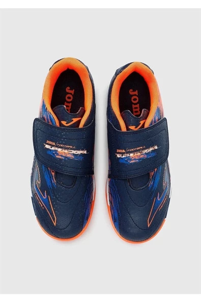 Joma SUPER COPA JR 2203 - Çocuk Lacivert-Turuncu Spor Ayakkabı - SCJW2203INV - 5