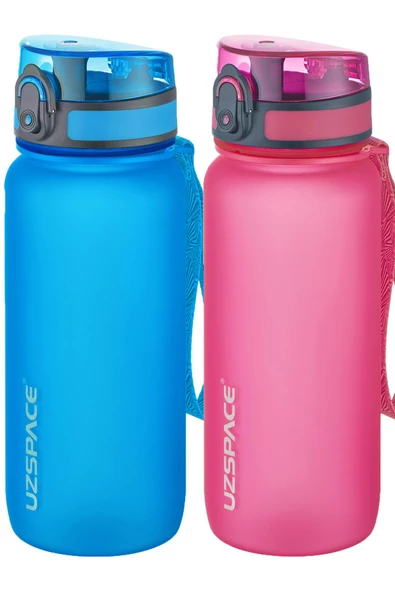 Uzspace 2'li Tritan Matara Seti 650 ml 14 Farklı Renk Seçeneği FiftyFifty - 2