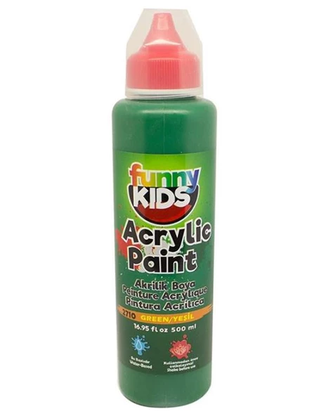 Funny Kids Akrilik Boya Yeşil 500cc