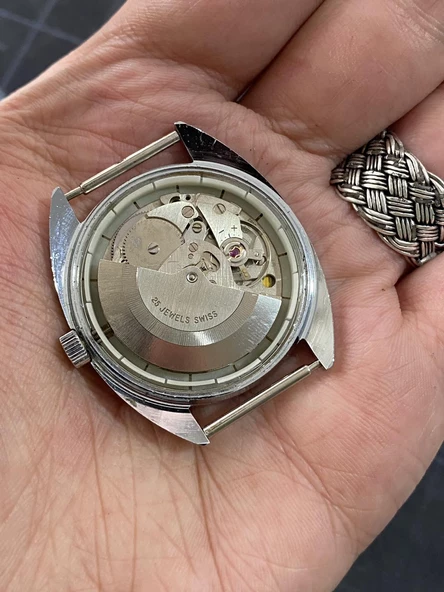 Onsa 37mm Vintage Erkek Kol Saati D-051 (Kordonsuz) - Resim 7