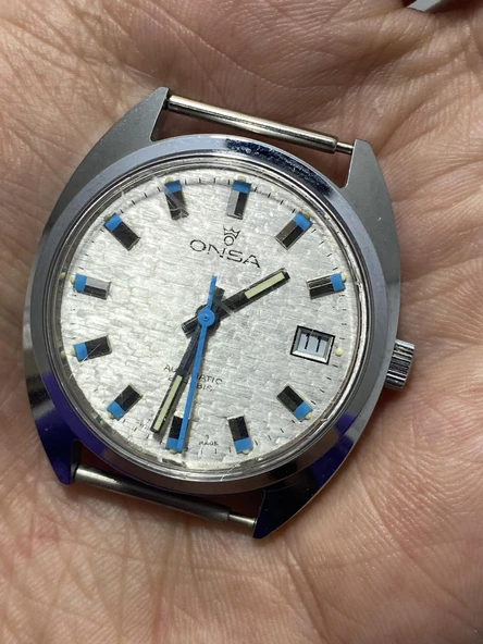 Onsa 37mm Vintage Erkek Kol Saati D-051 (Kordonsuz) - Resim 3