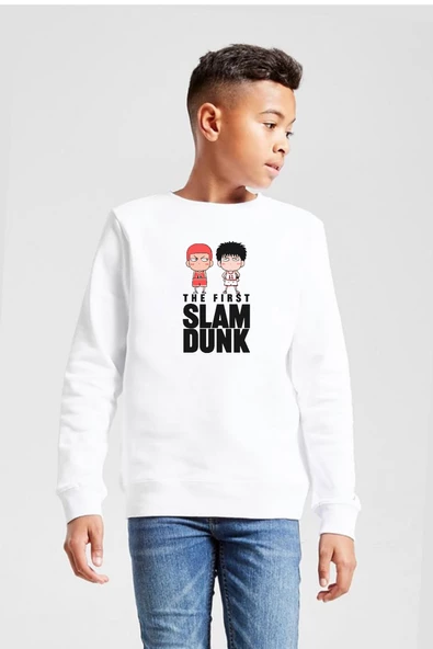 Slam Dunk First Slam Dunk Beyaz Çocuk 2ip Sweatshirt