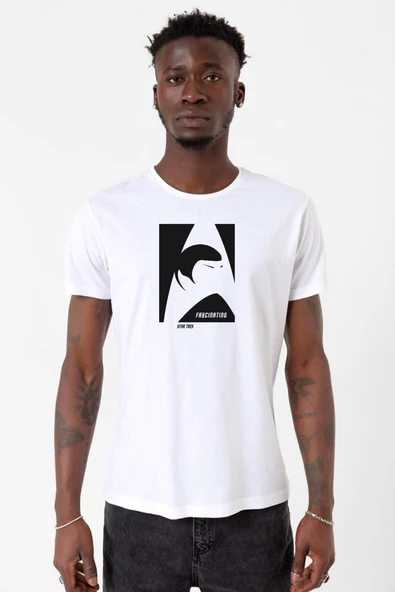 Star Trek Spock Fascinating Beyaz Erkek Bisikletyaka Tshirt ürün görseli